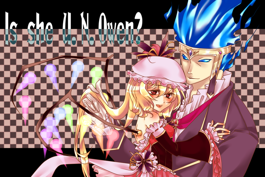 1girl, blonde_hair, character_request, crossover, discharge_cycle, english, felden, flandre_scarlet, galaxy_fight, hat, m.u.g.e.n, touhou, vampire, wings