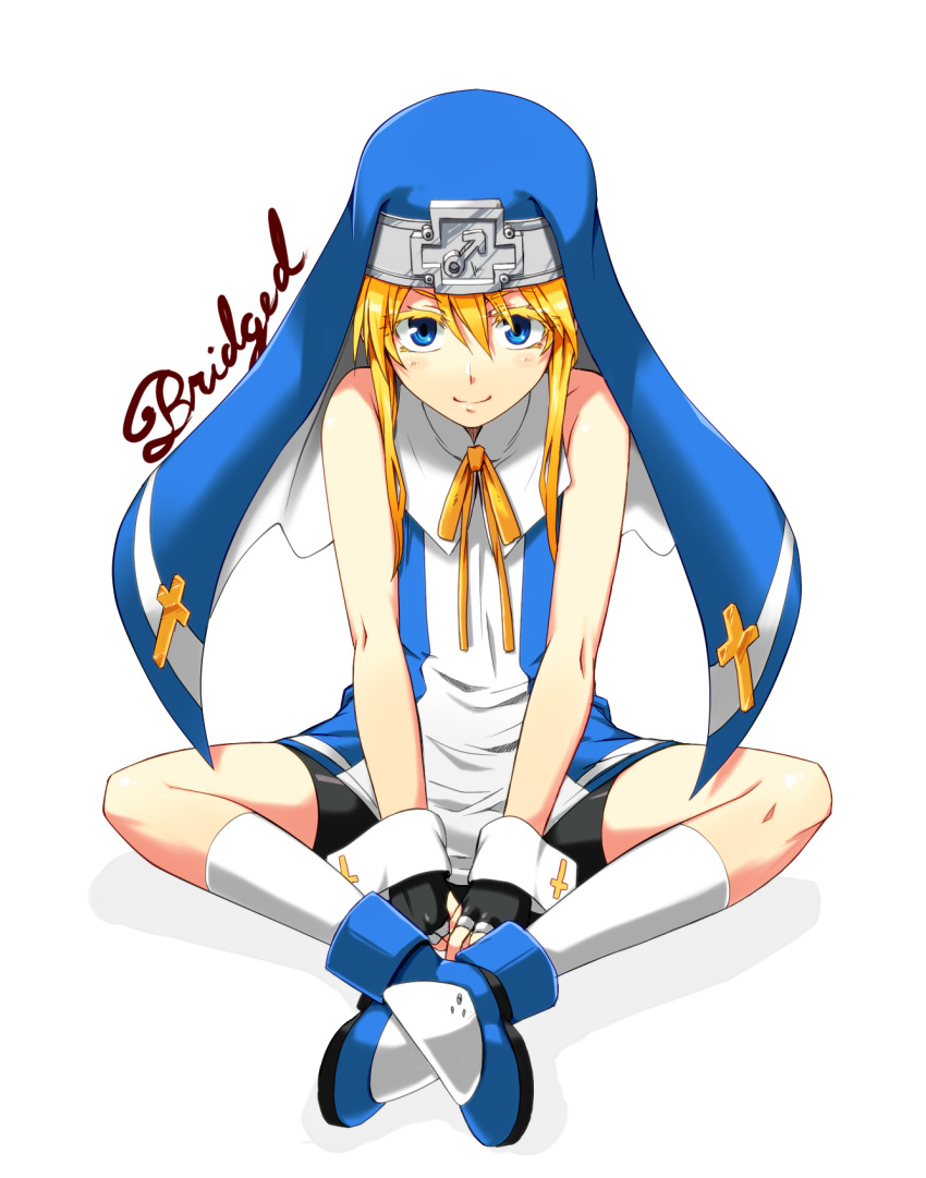 1boy, ankle_boots, arms_between_legs, bare_arms, bare_shoulders, bike_shorts, black_gloves, black_shorts