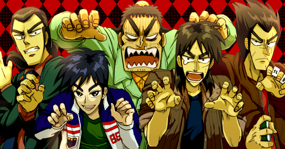 akagi, akagi_shigeru, buraiden_gai, gin_to_kin, itou_kaiji, kaiji, kudou_gai, mahjong