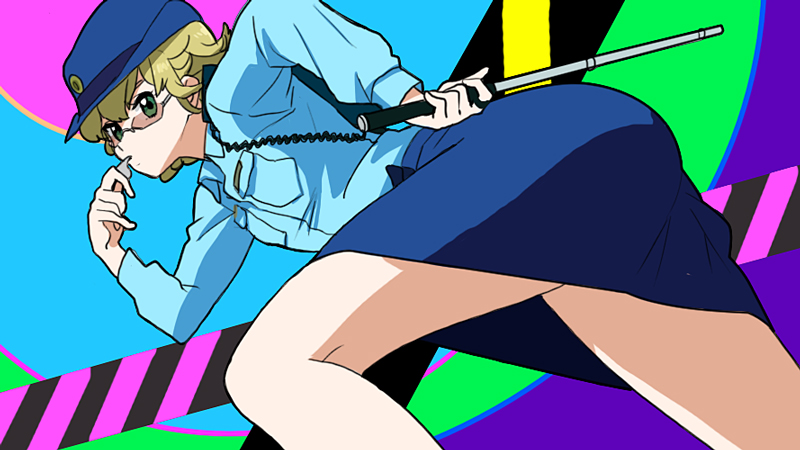 babuix, barnaby_brooks_jr, crossdressinging, cutie_honey, glasses, green_eyes, mochizuki_anko, parody