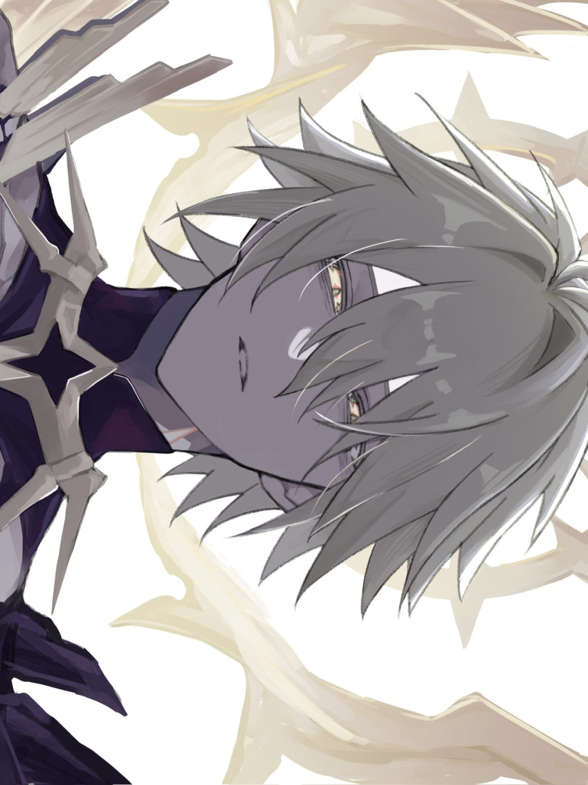 1boy, black_shirt, collared_shirt, hair_between_eyes, halo, halo_behind_head, highres, honkai:_star_rail