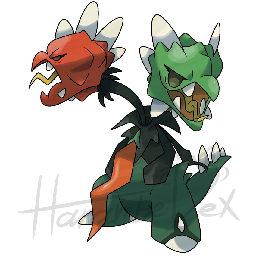 artist_name, bell_pepper, claws, colored_skin, fangs, green_bell_pepper, green_skin, harambedex