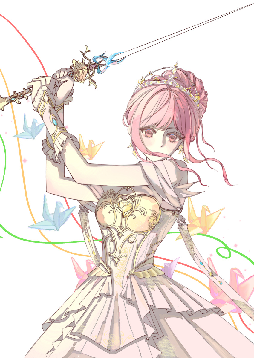 1girl, absurdres, armor, bare_shoulders, breastplate, chenlanbulan_slan, chinese_commentary, commentary_request