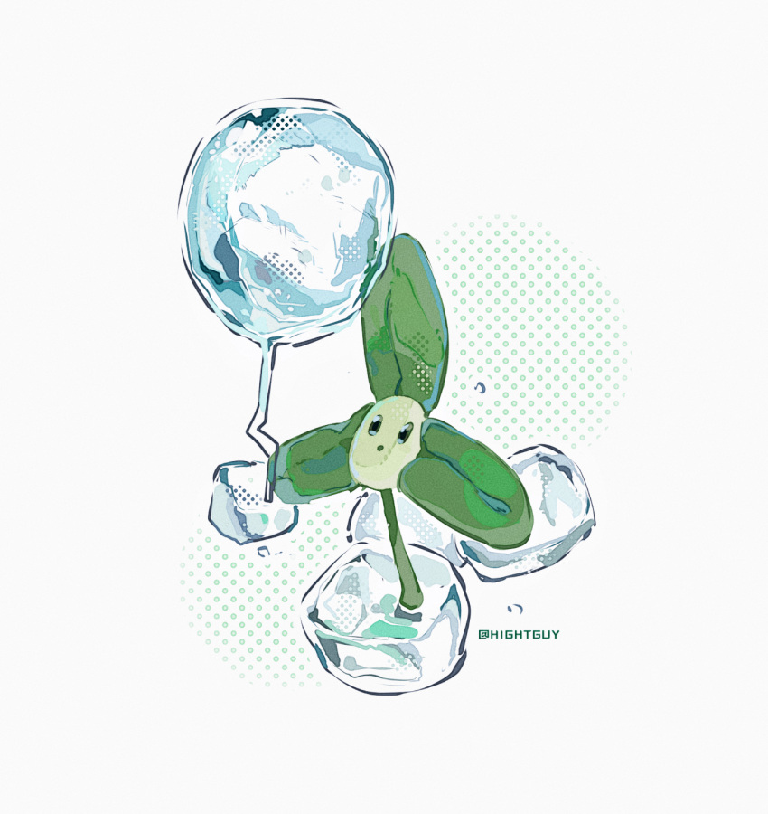 :o, air_bubble, artist_name, balloon, blover_(plants_vs._zombies), bubble, clover, commentary
