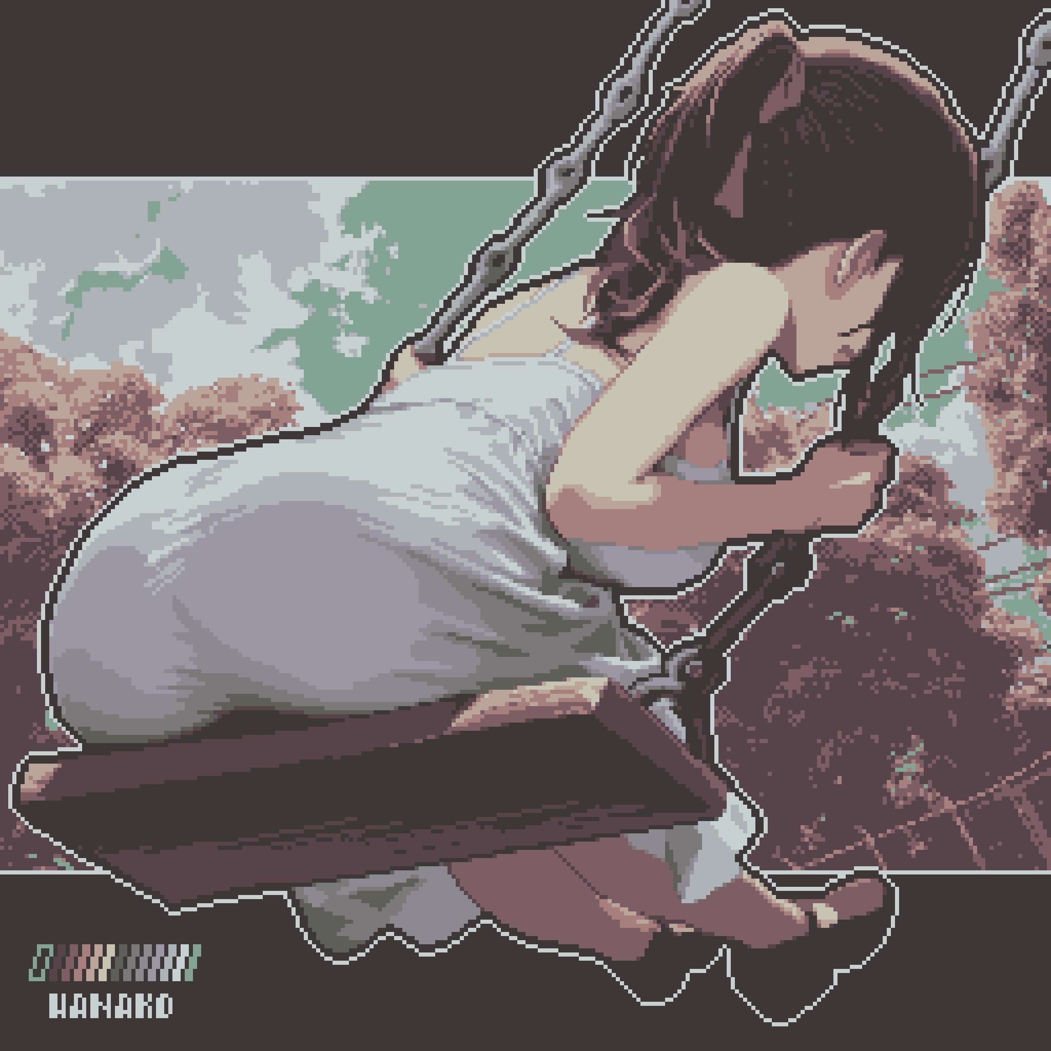 1girl, artist_name, ass, ass_focus, bare_shoulders, black_hair, black_shoes, breasts