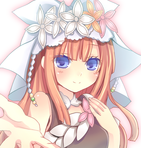 flower, hair_ornament, iku2727, long_hair, lowres, orange_hair, rune_factory, rune_factory_3