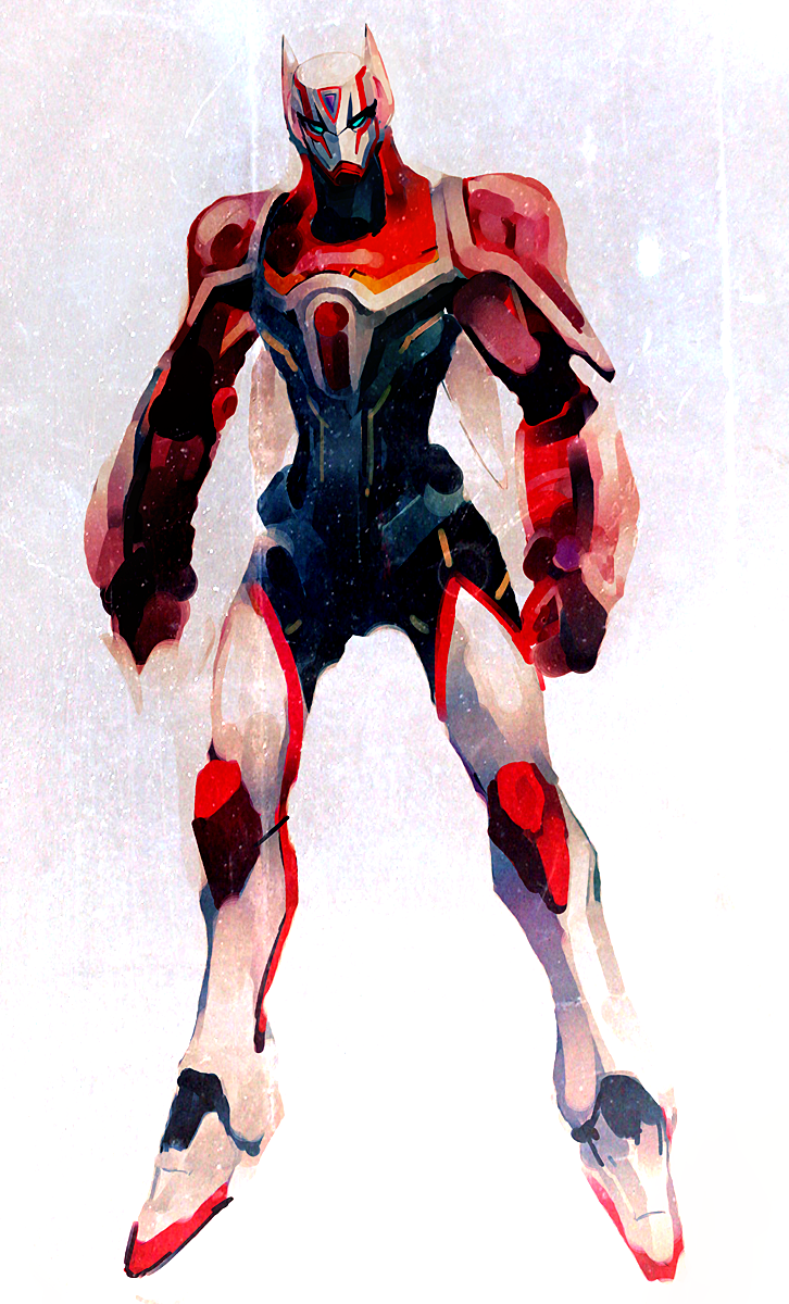 barnaby_brooks_jr, highres, hironox, male, power_armor, powered_suit, solo, superhero