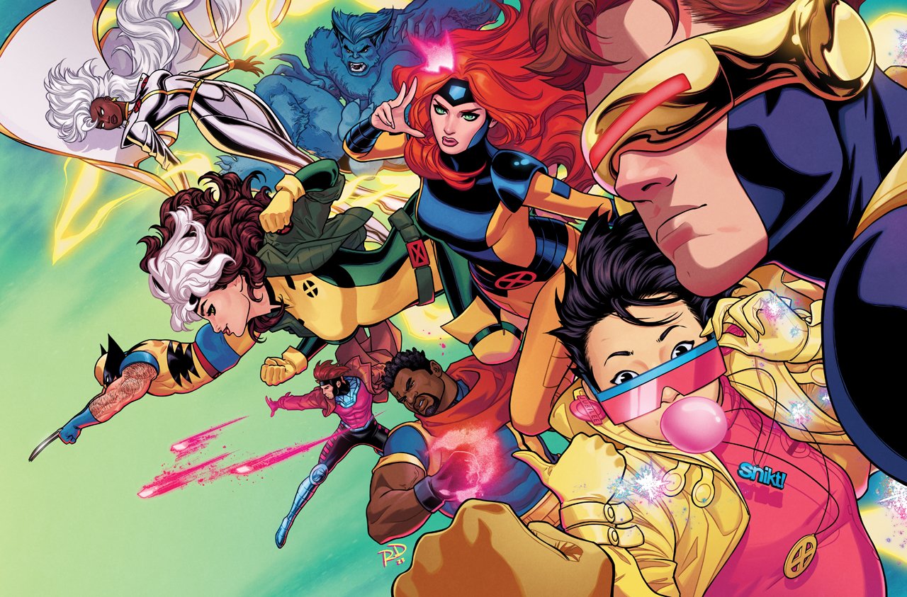 adjusting_eyewear, arm_hair, armor, beast_(x-men), bishop_(x-men), black_facial_hair, black_gloves, black_hair
