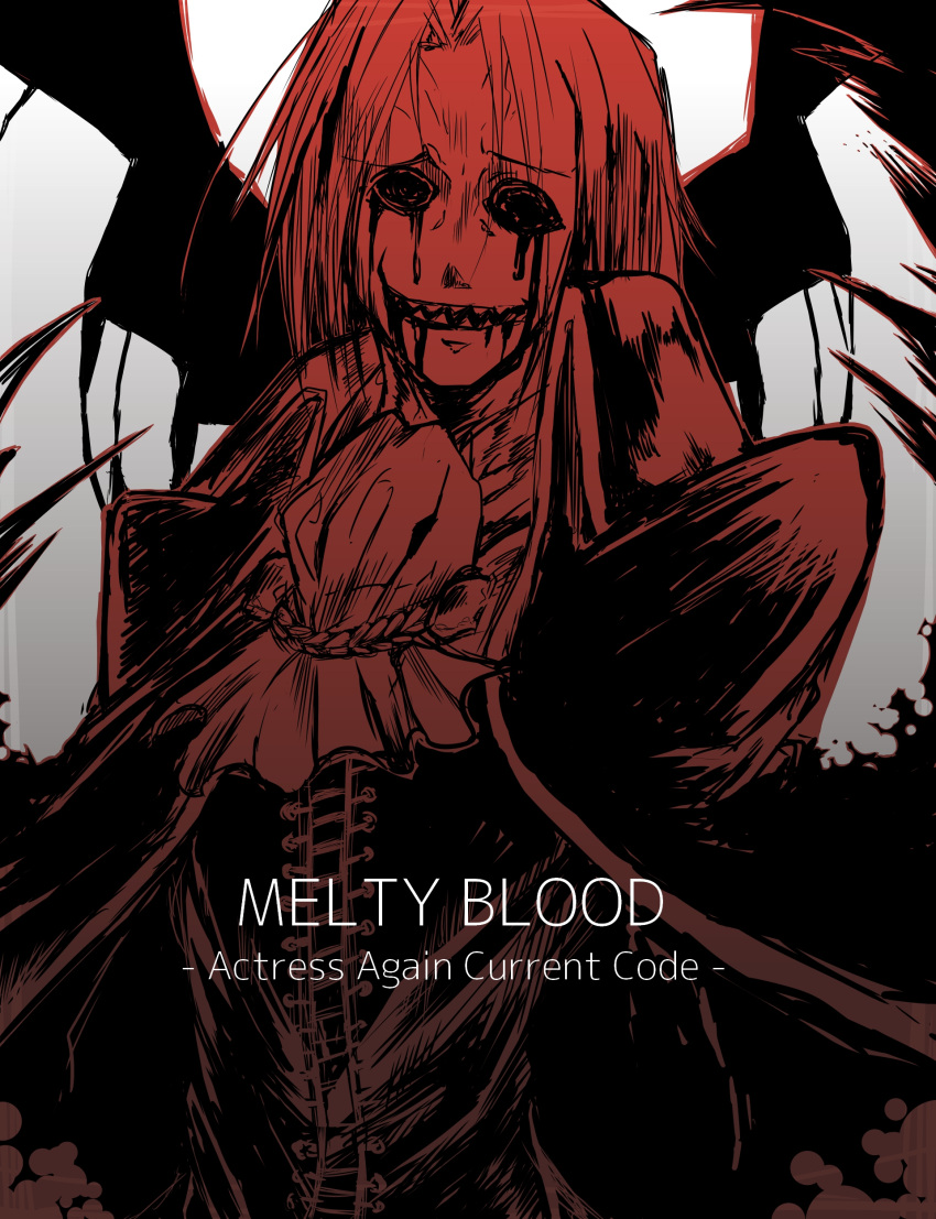 1boy, absurdres, ascot, blood, blood_from_eyes, blood_from_mouth, cape, crazy_eyes