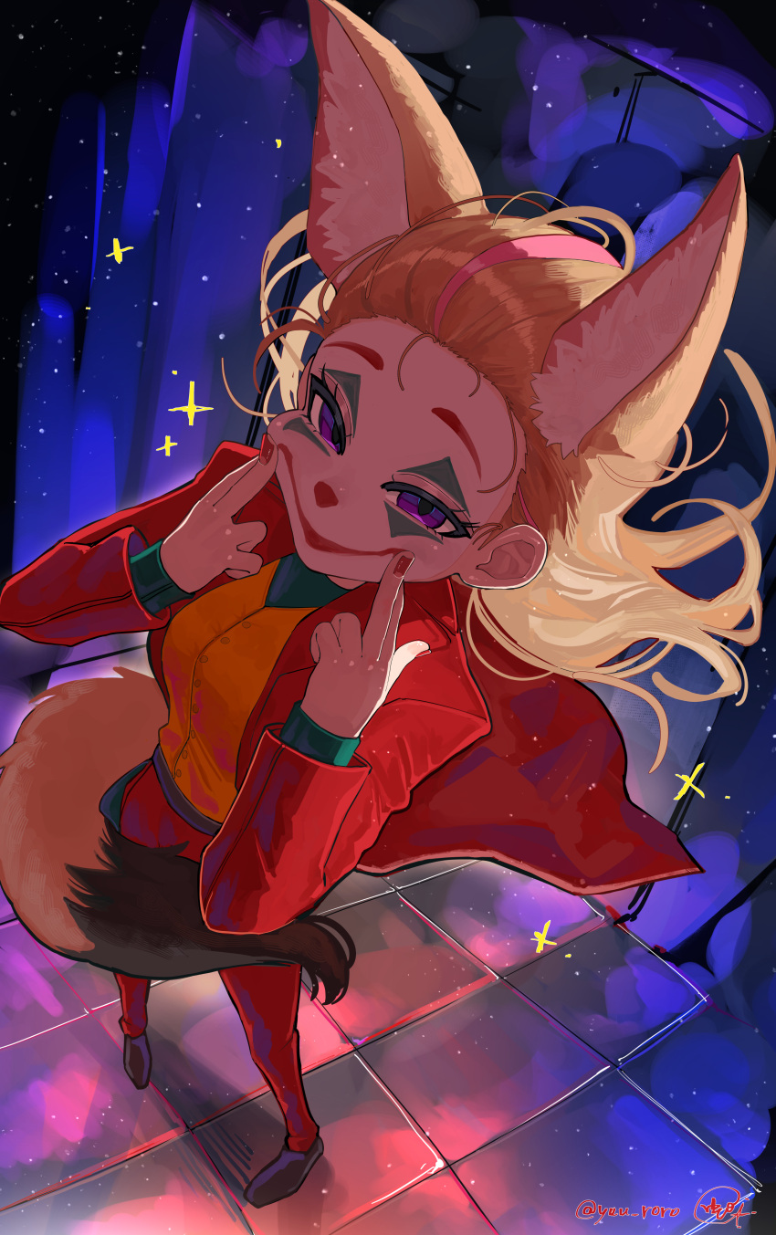 1girl, absurdres, animal_ears, batman_(series), black_shoes, blonde_hair, cosplay, dc_comics
