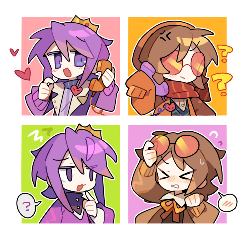 >_<, 1boy, 1girl, alternate_costume, androgynous, animification, beanie, blush