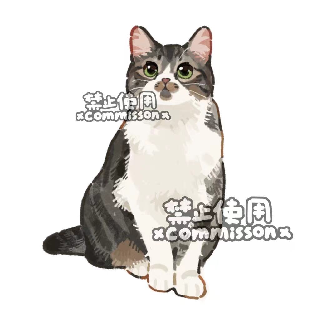 animal, animal_focus, caliby_cat, calico_(pattern), calico_cat, cat, commission, full_body