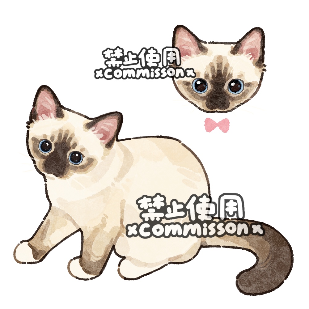 animal, animal_focus, baby_animal, blue_eyes, cat, colorpoint_(pattern), commission, full_body