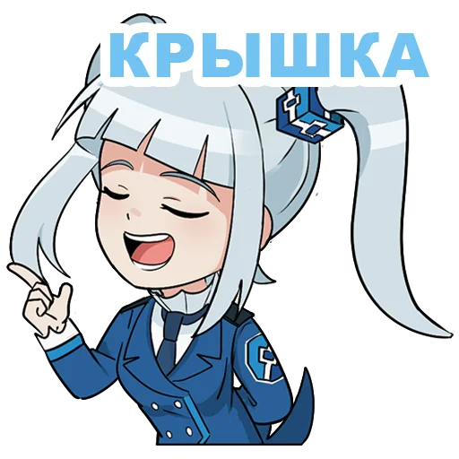 1girl, arm_behind_back, blue_jacket, blue_necktie, blunt_bangs, blush, buttons, closed_eyes