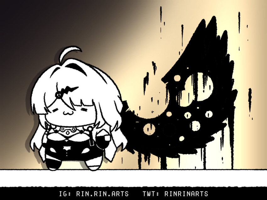 1girl, =w=, dark_wings, long_hair, rinrinarts, yi_xuan_(zenless_zone_zero), yixuan_(zenless_zone_zero), zenless_zone_zero