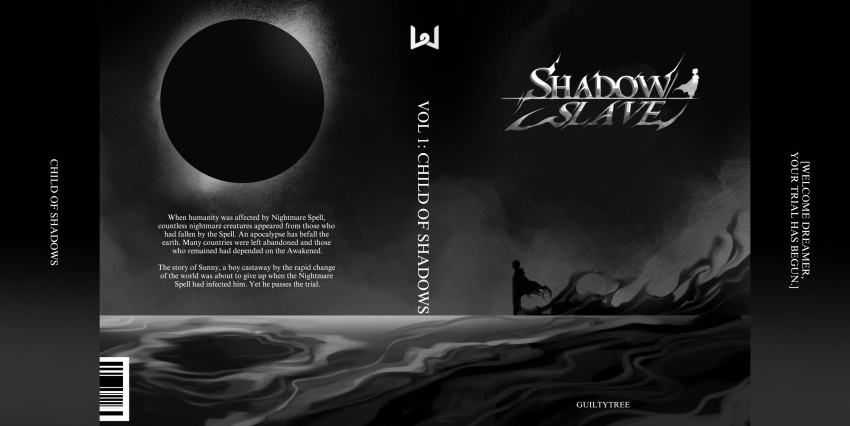 1boy, aerisabella, copyright_name, cover, cover_page, dim_lighting, eclipse, english_text