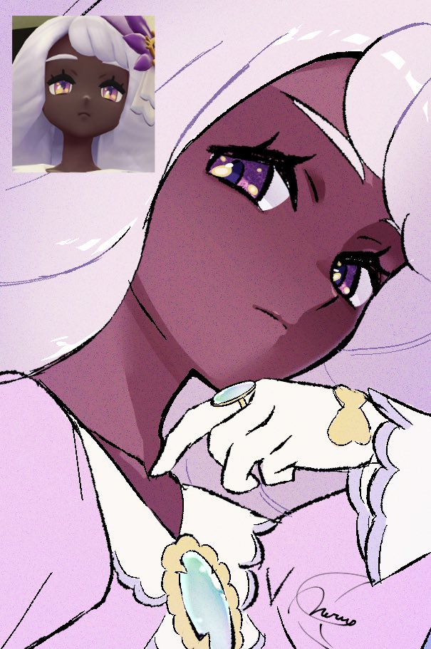 1girl, closed_mouth, collarbone, commentary, dark-skinned_female, dark_skin, eyelashes, gloves