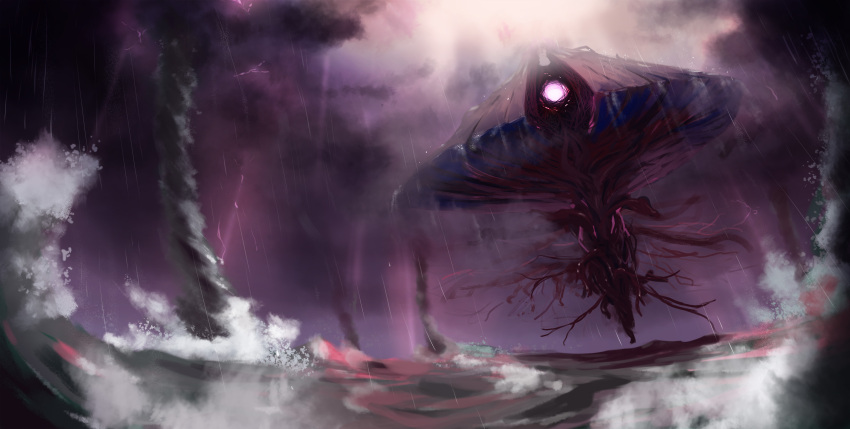 .cho_(ten_chou), absurdres, commentary_request, eldrazi, eldritch_abomination, emrakul_the_aeons_torn, extra_arms, glowing