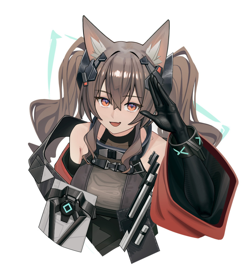 1girl, :d, alternate_breast_size_(larger), angelina_(arknights), animal_ear_fluff, animal_ears, arknights, arknights:_endfield