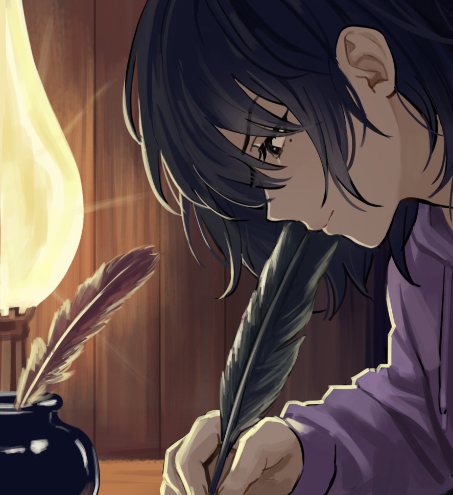 1girl, black_eyes, black_hair, blackbeard_writing_(meme), commentary, han_sooyoung, hashtag-only_commentary, holding