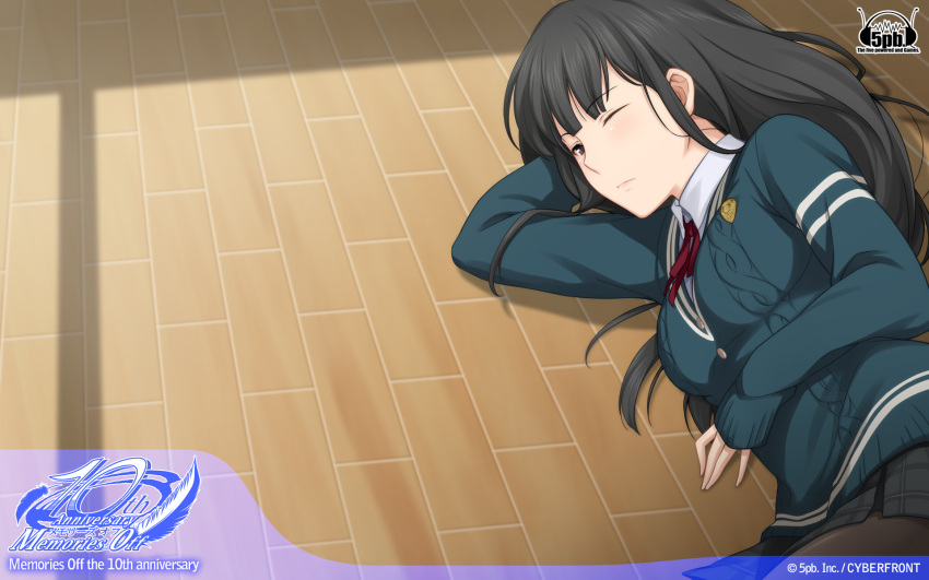 memories_off, memories_off:_yubikiri_no_kioku, morii_shizuki, nagumo_kasumi, pantyhose, wallpaper