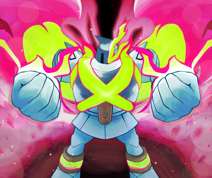 absurdres, alternate_color, anttitanic, clenched_hands, commentary_request, golurk, highres, mega_golurk