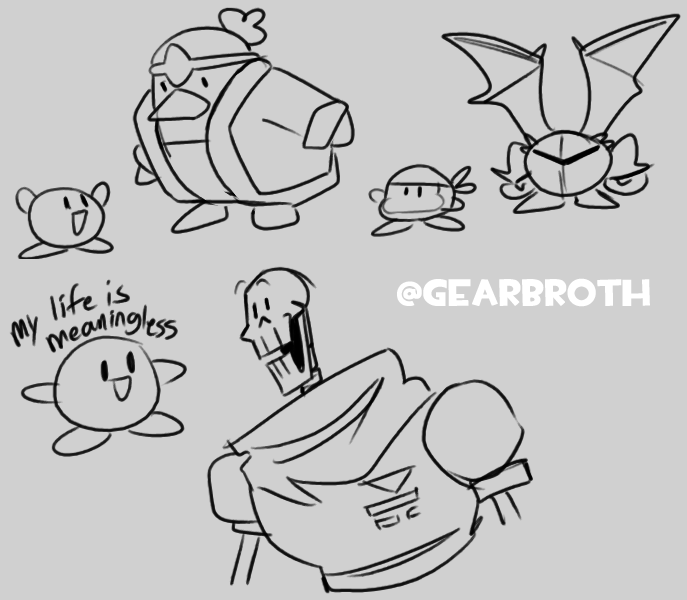 2020, 2d, armor, artist_name, bandana, bandana_waddle_dee, commentary, creature