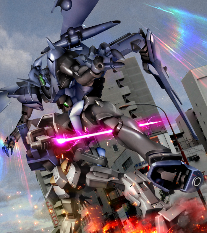 battle, building, energy_sword, fire, gafran, gundam, gundam_age, gundam_age-1