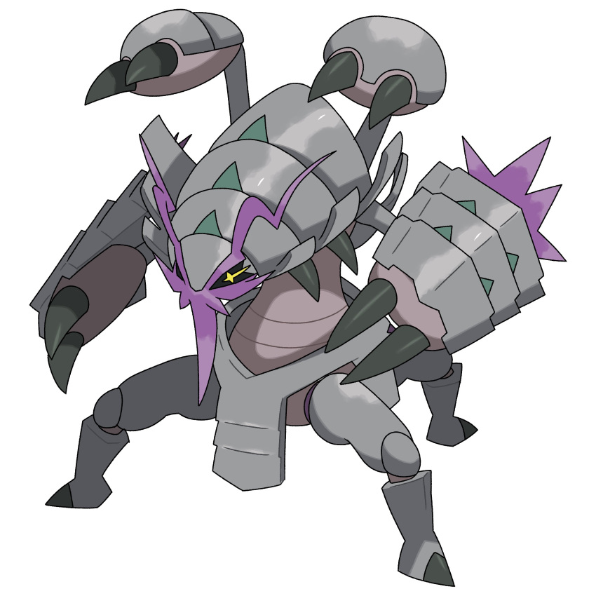 antennae, black_claws, black_sclera, cardnlh, colored_sclera, colored_skin, cross-shaped_pupils, extra_arms