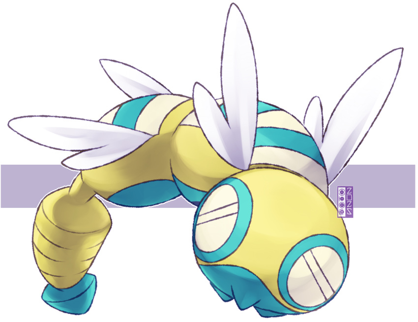 animal_focus, closed_mouth, commentary, dualcosmog, dudunsparce, dudunsparce_(two-segment), full_body, highres