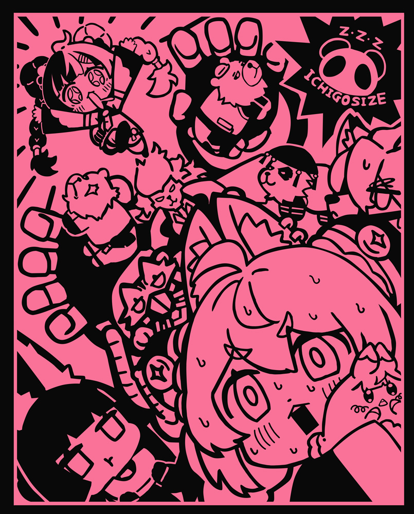 +_+, 5boys, 5girls, :3, alice_thymefield, animal_ear_fluff, animal_ear_piercing, animal_ears