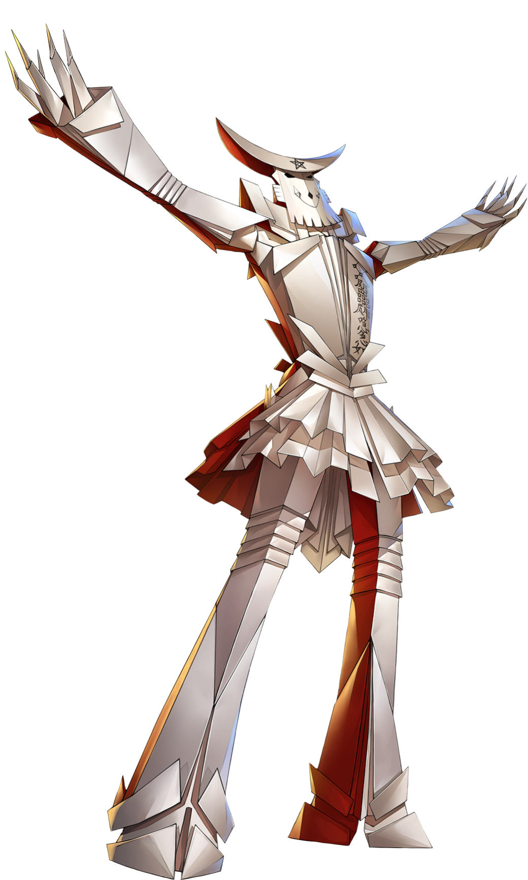 1boy, artist_request, colored_skin, demon_(megami_tensei), highres, multicolored_skin, no_humans, official_art