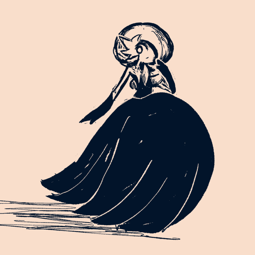 1girl, alternate_color, arm_at_side, bare_shoulders, bob_cut, closed_mouth, commentary, dress