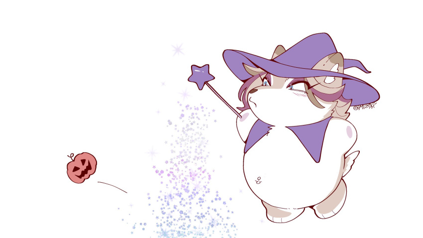 animal_ears, animal_nose, artist_name, blue_eyes, blush, brown_fur, brown_hair, fat