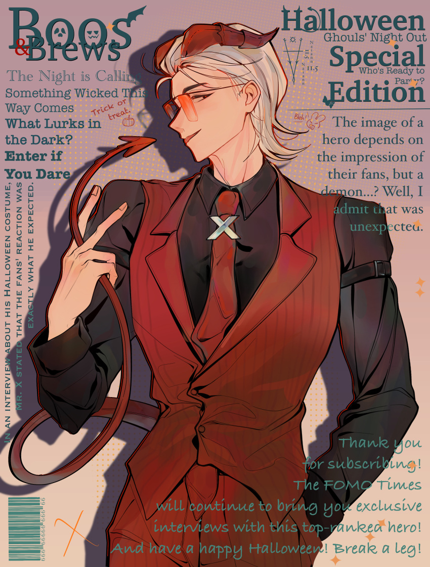 1boy, absurdres, barcode, between_fingers, black_eyes, black_shirt, chinese_commentary, collared_shirt