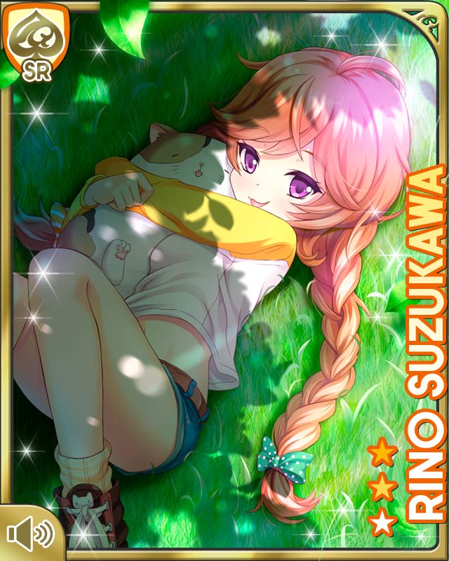 1girl, :3, :d, ahoge, animal, animal_hug, ankle_socks, blue_shorts