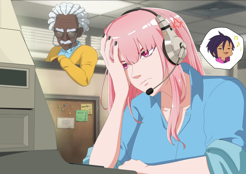 1girl, absurdres, breasts, chase_(dispatch), dispatch, headphones, highres, hololive