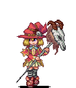 animal_skull, animated_gif, blonde_hair, exet, gif, hat, horns, idle_animation, kenkou_kurosu, lowres, monster_girl, monster_girl_encyclopedia, pixel_art, purple_eyes, skull, sprite, sprites, staff, transparent_background, witch, witch_hat