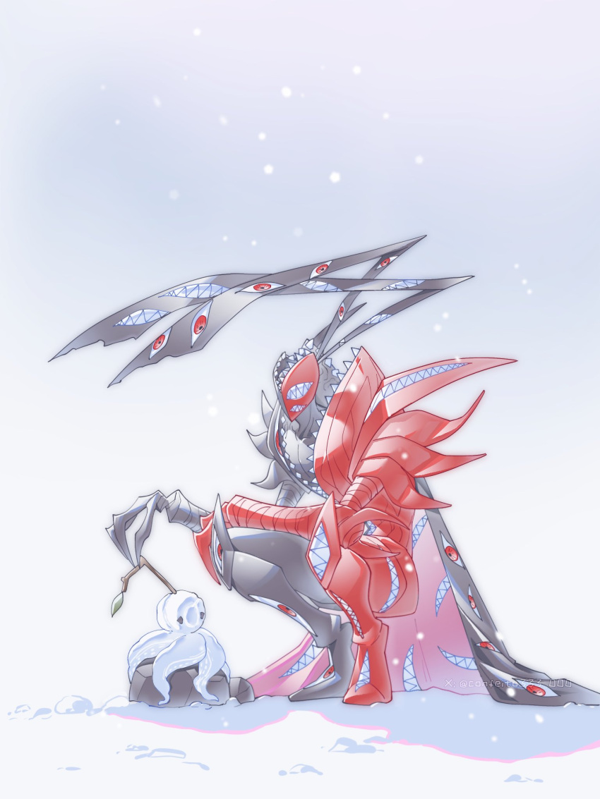 abbadomon, abbadomon_core, black_skin, colored_skin, confeito000_333, digimon, digimon_(creature), extra_eyes