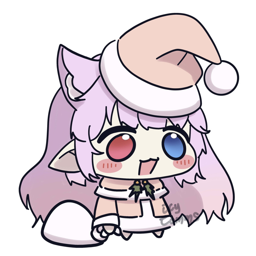 1girl, animal_ears, blue_eyes, blush_stickers, capelet, cat_ears, cat_girl, chibi