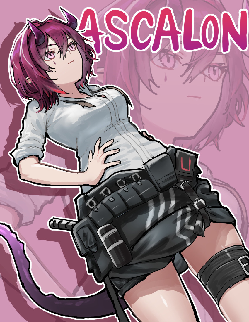 1girl, absurdres, aged_down, arknights, ascalon_(arknights), ascalon_(young)_(arknights), breasts, character_name