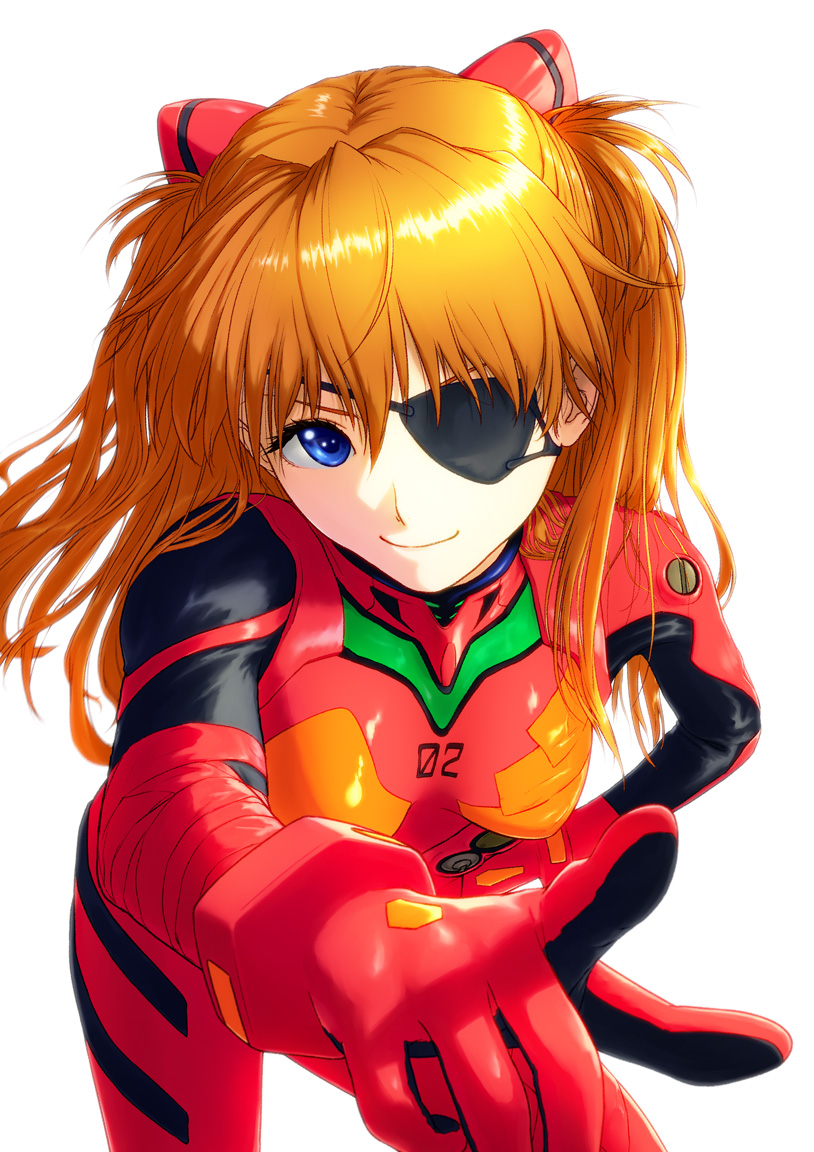 blue_eyes, evangelion:_2.0_you_can_(not)_advance, evangelion:_3.0_you_can_(not)_redo, eyepatch, long_hair, neon_genesis_evangelion, orange_hair, plugsuit
