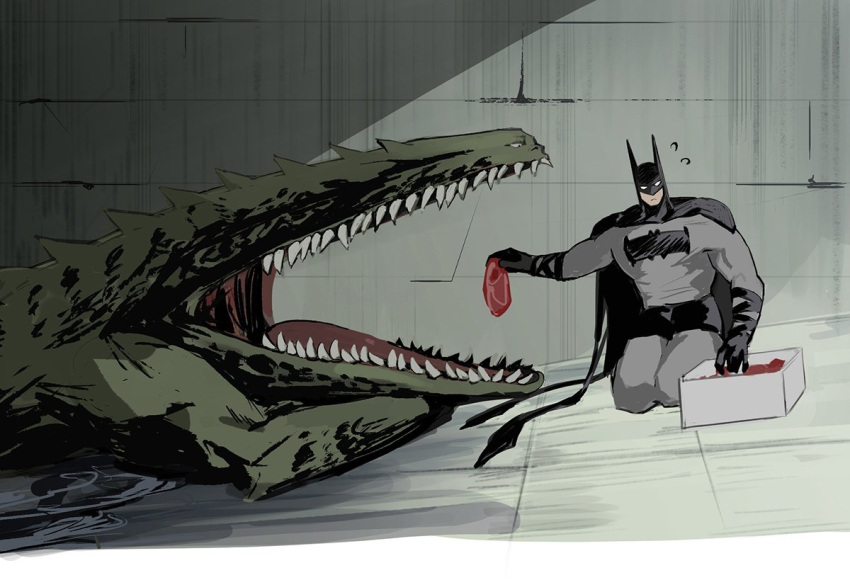 2boys, absolute_batman, absolute_dc, back_spikes, bat_mask, batman, batman_(series), batman_symbol