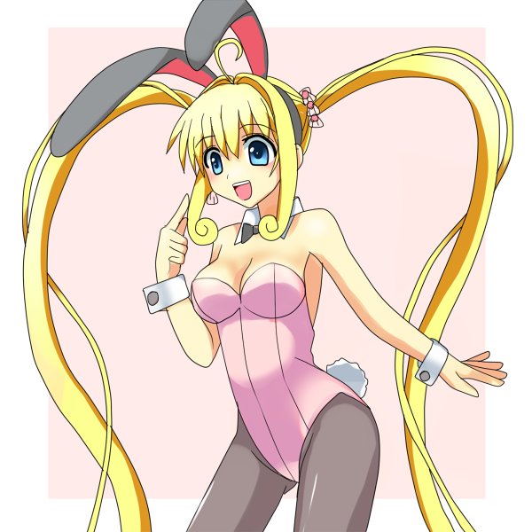 animal_ears, blonde_hair, blue_eyes, bunny_ears, bunnysuit, long_hair, mermaid_melody_pichi_pichi_pitch, miru