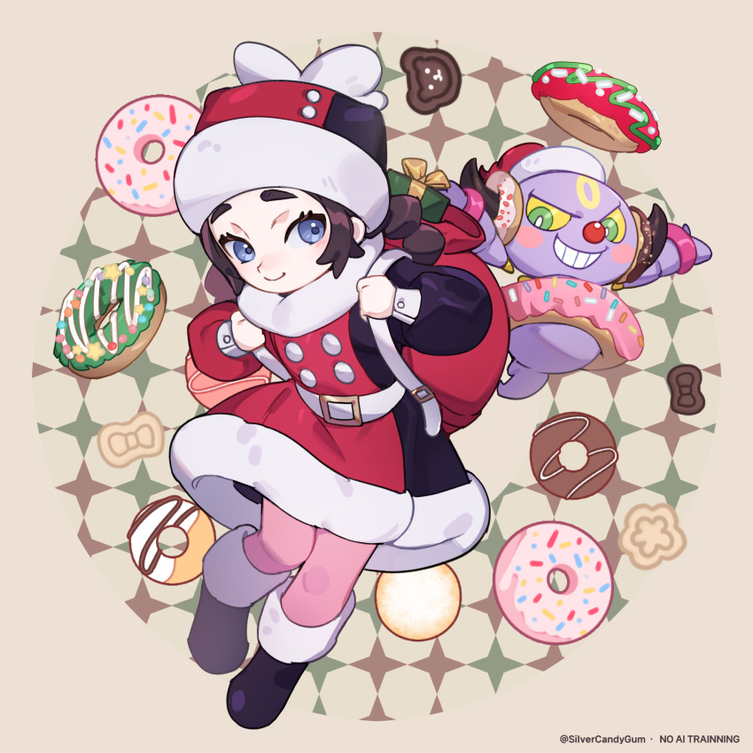 1girl, ansha_(pokemon), backpack, bag, belt, black_boots, blue_eyes, boots