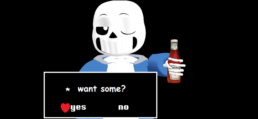 1boy, 2015, 3d, black_background, blue_jacket, bottle, comic_sans, dialogue_box