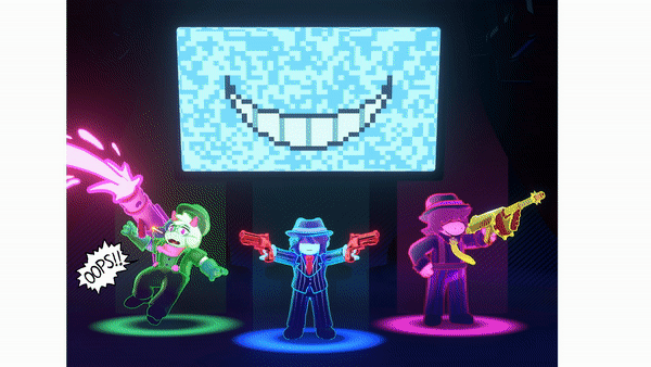 1boy, 1girl, 1other, 2022, 3d, absurdres, animal_ears, animated