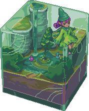 blink_(artist), chrono_cross, fairy, lowres, pixel_art, razzly, terrarium, water, waterfall