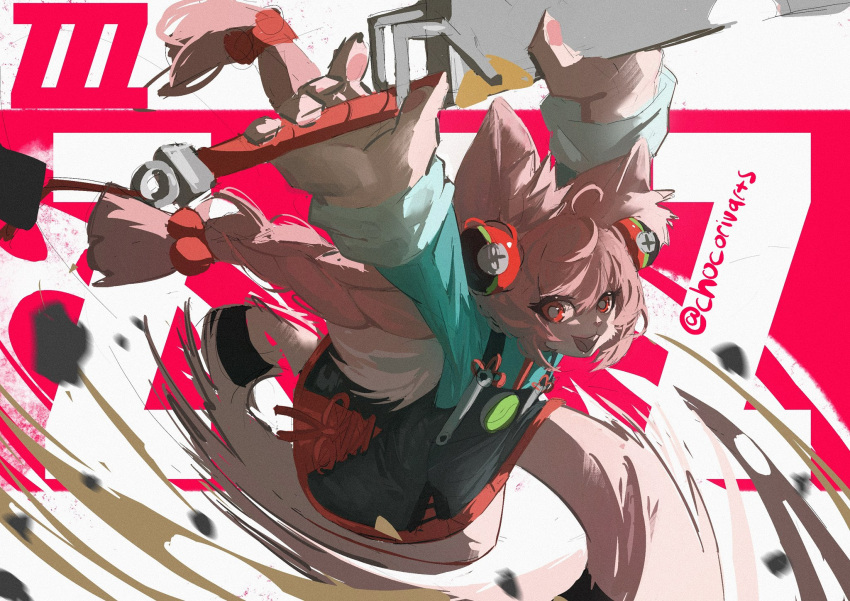 1girl, ahoge, animal_ear_fluff, animal_ears, animal_feet, anklet, arms_up, braid