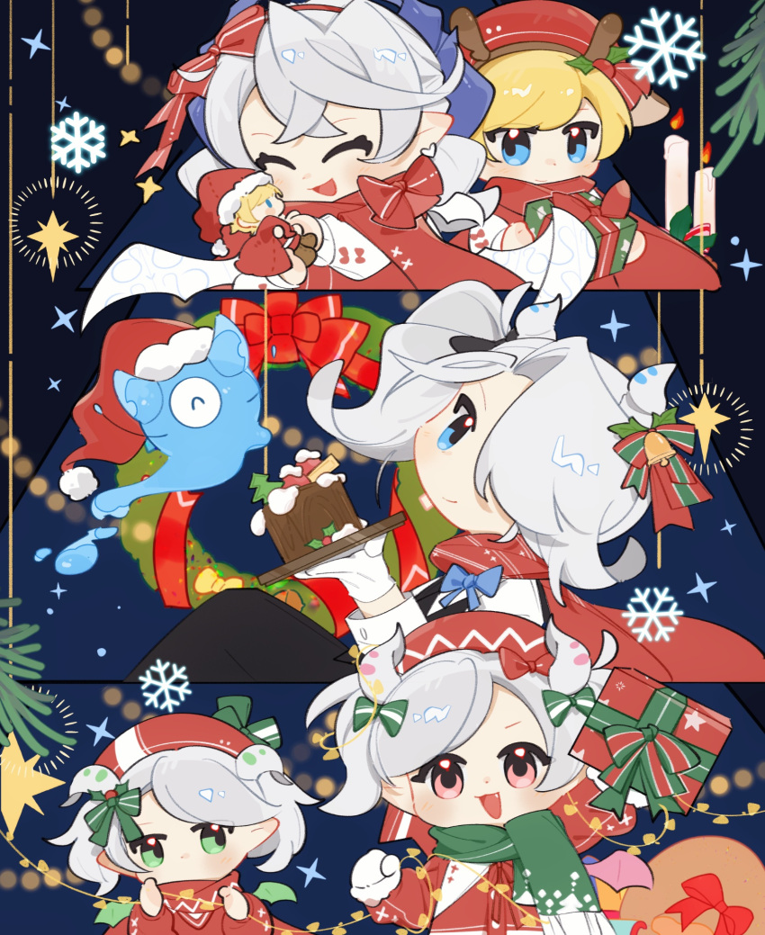 alternate_costume, arianna_the_labrynth_servant, arianne_the_labrynth_servant, arias_the_labrynth_butler, bag, blonde_hair, blue_eyes, candle